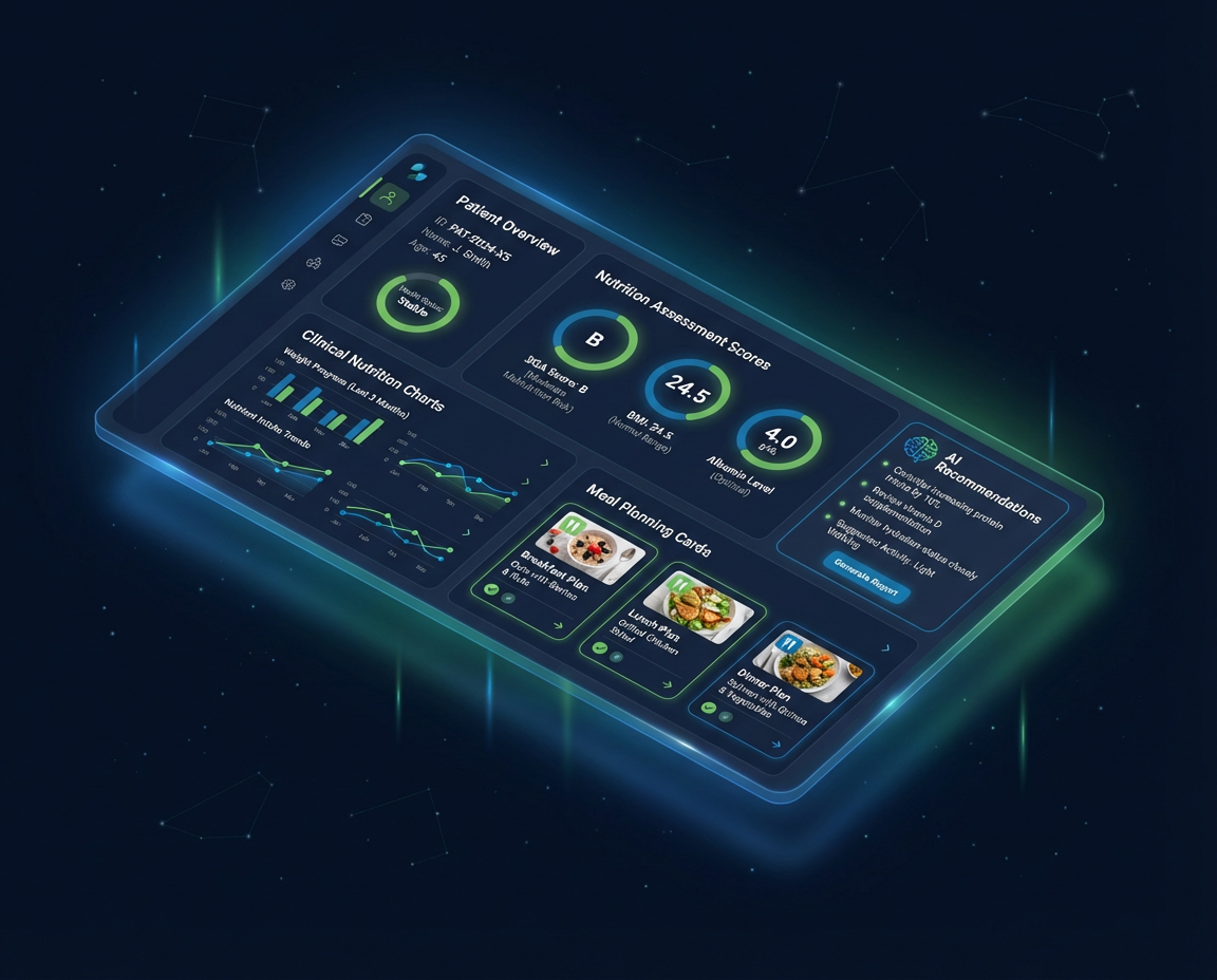 AI临床营养智能体界面